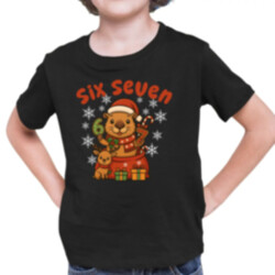 Six seven 67 - Italian Brainrot - Vánoční kapybara - dětské tričko s potiskem