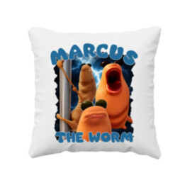 Marcus the worm - polštář s potiskem