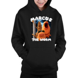 Marcus the worm - dětská mikina s kapucí