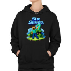 Steve 67 - Six Seven - dámská mikina s potiskem - inspirované Minecraft
