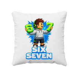 67 Six Seven - polštář s potiskem - inspirované Roblox