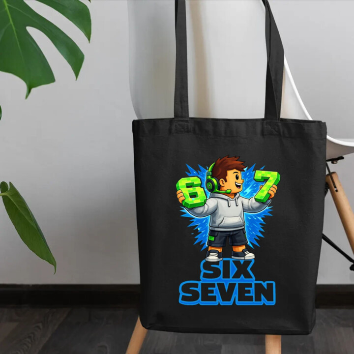 67 Six Seven - taška s potiskem - inspirované Roblox