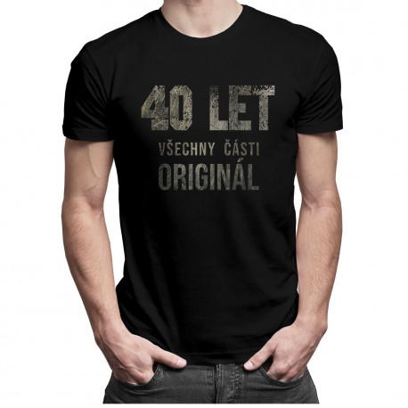 40 let - všechny části originál - pánská trička s potiskem