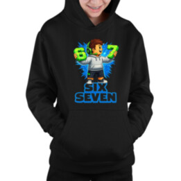 67 Six Seven - dětská mikina s kapucí - inspirované Roblox
