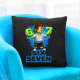 67 Six Seven - černý polštář s potiskem - inspirované Roblox