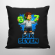67 Six Seven - černý polštář s potiskem - inspirované Roblox