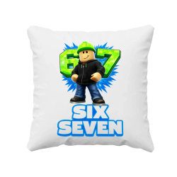 Six Seven 67 - polštář s potiskem - inspirované Roblox