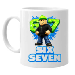 Six Seven 67 - hrnek s potiskem - inspirované Roblox