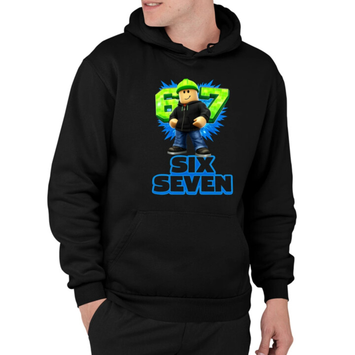 Six Seven 67 - pánská mikina s potiskem - inspirované Roblox