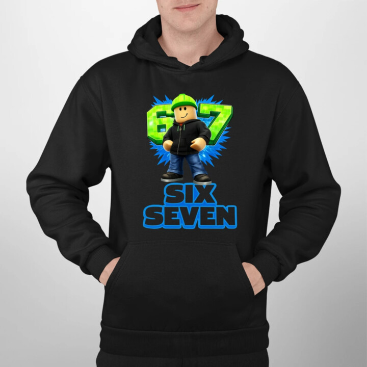 Six Seven 67 - pánská mikina s potiskem - inspirované Roblox