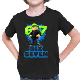 Six Seven 67 - dětské tričko s potiskem - inspirované Roblox