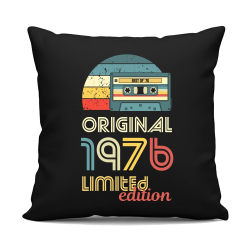 Original - best of' 1976 - černý polštář s potiskem