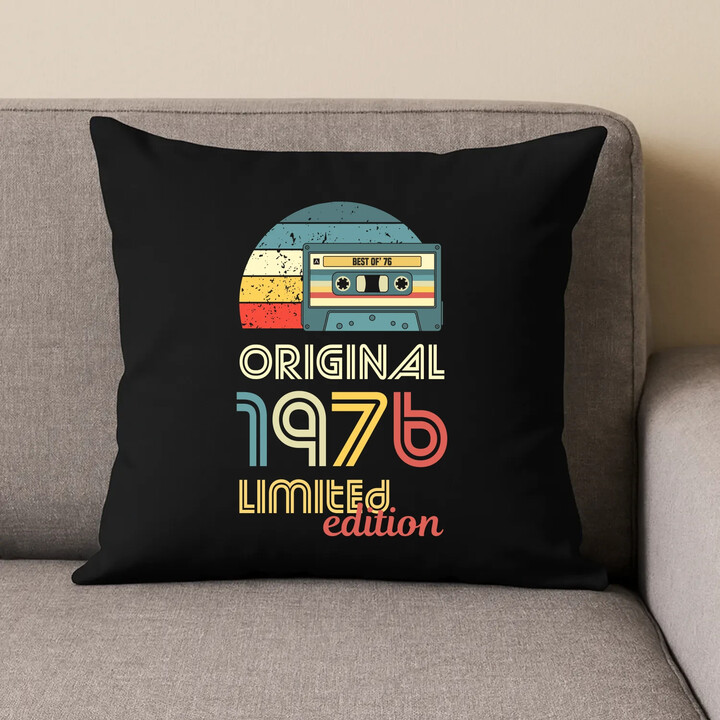 Original - best of' 1976 - černý polštář s potiskem