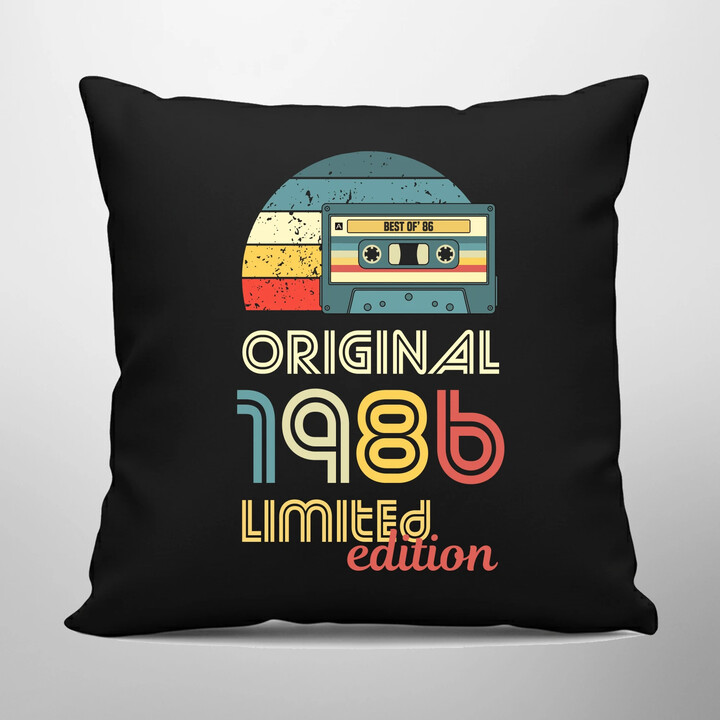 Original - best of' 1986 - černý polštář s potiskem