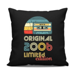 Original - best of' 2006 - černý polštář s potiskem