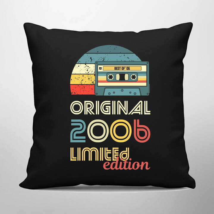 Original - best of' 2006 - černý polštář s potiskem