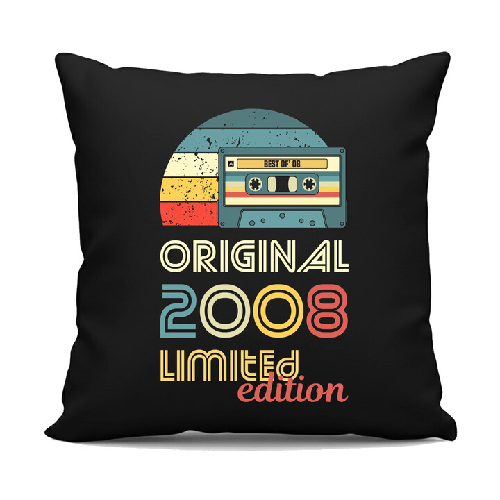 Original - best of' 2008 - černý polštář s potiskem