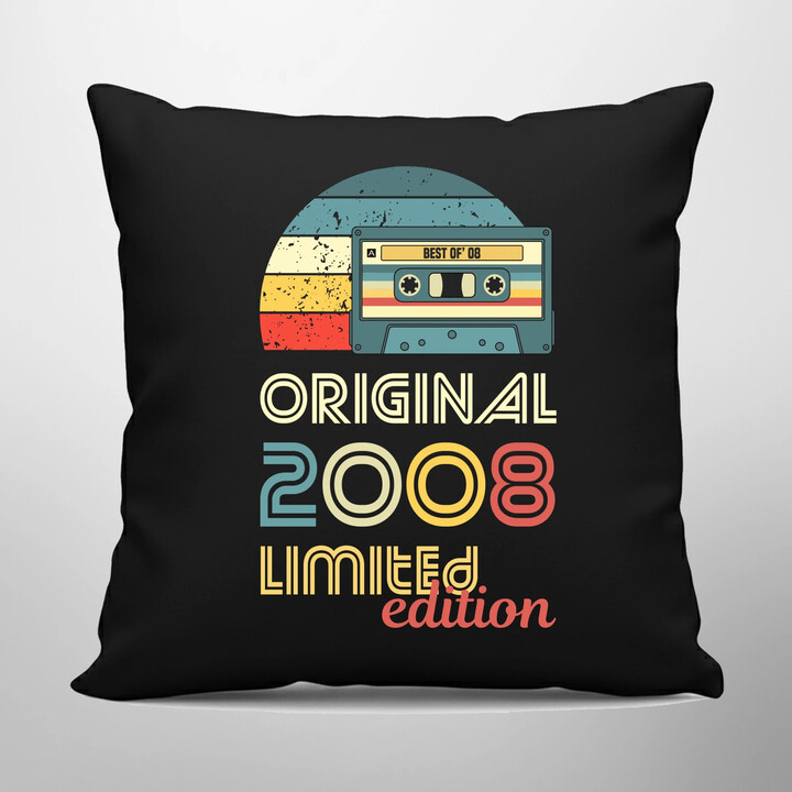 Original - best of' 2008 - černý polštář s potiskem