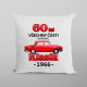60 let - všechny části originál - Klasik 1966 - polštář s potiskem