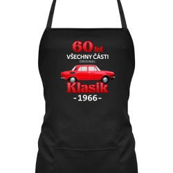 60 let - všechny části originál - Klasik 1966 - zástěra s potiskem
