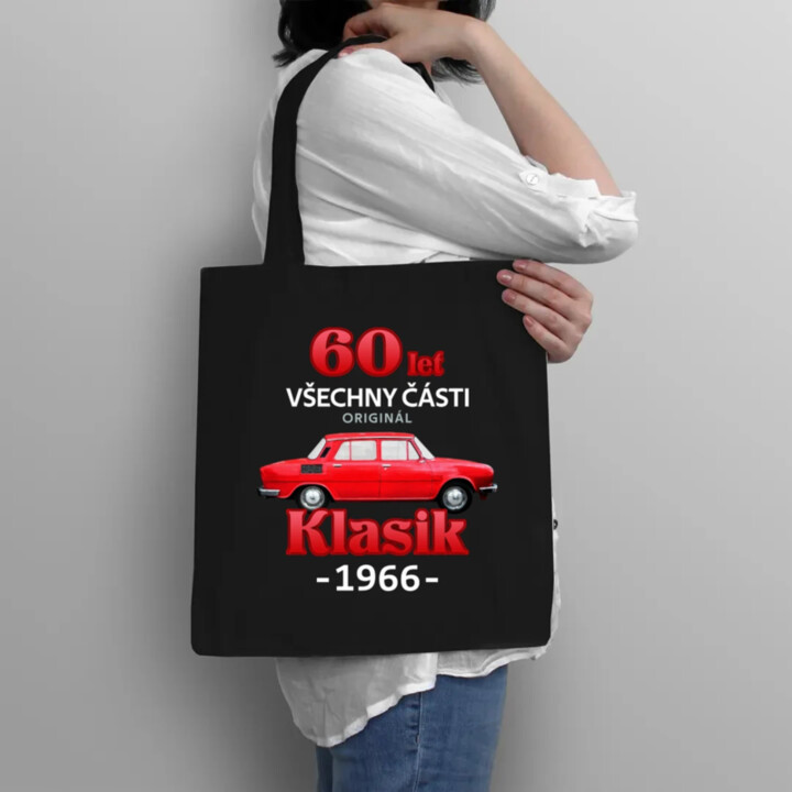 60 let - všechny části originál - Klasik 1966 - taška s potiskem
