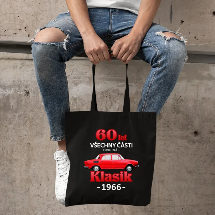 60 let - všechny části originál - Klasik 1966 - taška s potiskem
