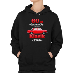 60 let - všechny části originál - Klasik 1966 - dámská mikina s potiskem