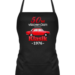 50 let - všechny části originál - Klasik 1976 - zástěra s potiskem