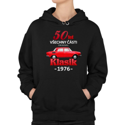 50 let - všechny části originál - Klasik 1976 - dámská mikina s potiskem