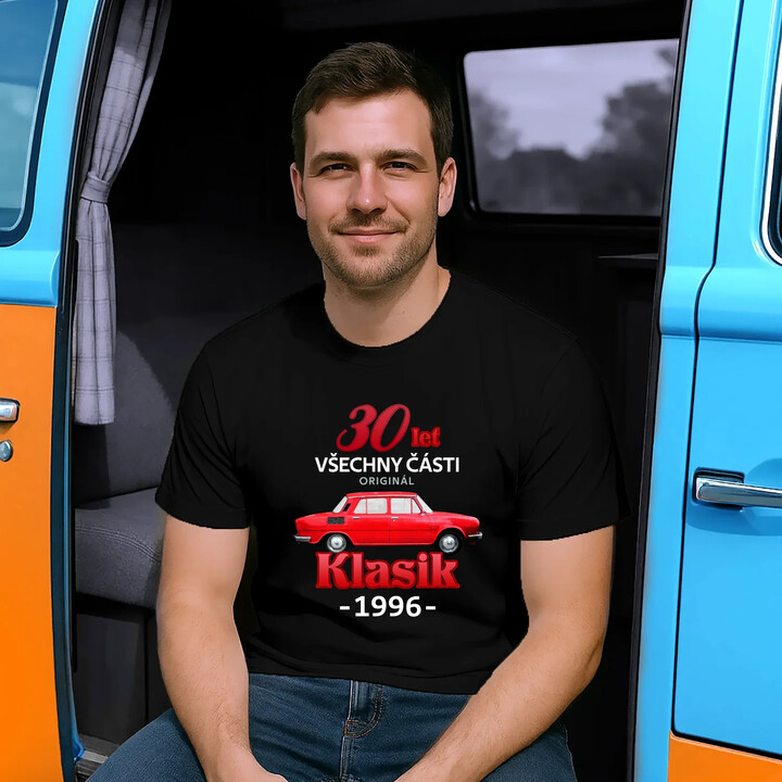 30 let - všechny části originál - Klasik 1996 - pánské tričko s potiskem