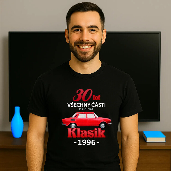 30 let - všechny části originál - Klasik 1996 - pánské tričko s potiskem