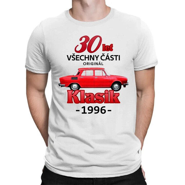 30 let - všechny části originál - Klasik 1996 - pánské tričko s potiskem