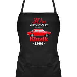 30 let - všechny části originál - Klasik 1996 - zástěra s potiskem