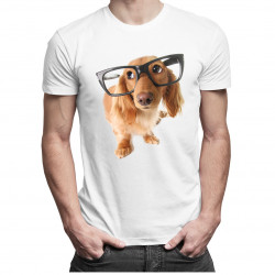 Štěně s brýlemi - pánské tričko s potiskem