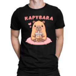 kapybara - bubble tea - pánské tričko s potiskem