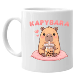 kapybara - bubble tea - hrnek s potiskem