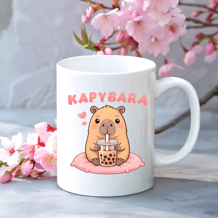 kapybara - bubble tea - hrnek s potiskem