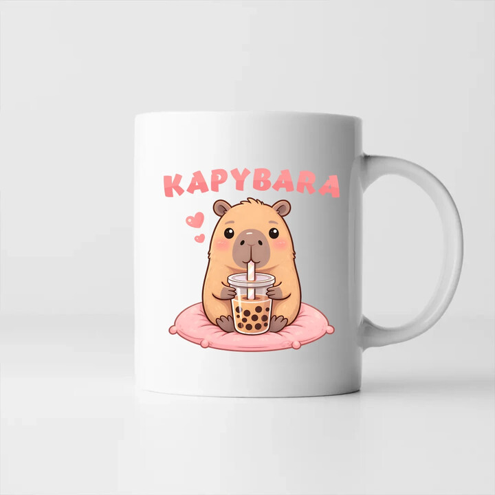 kapybara - bubble tea - hrnek s potiskem