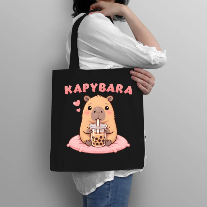 kapybara - bubble tea - taška s potiskem