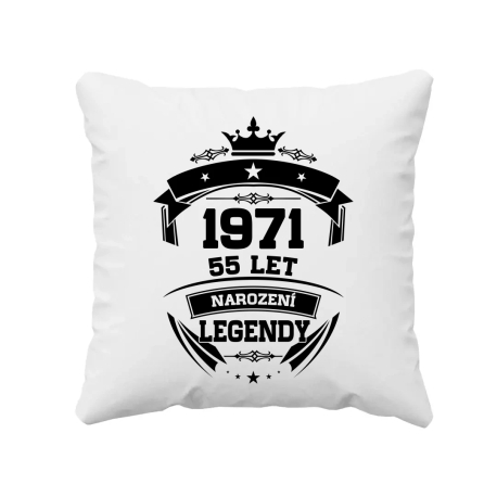 1971 Narození legendy 55 let - polštář s potiskem