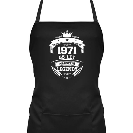 1971 Narození legendy 55 let - zástěra s potiskem