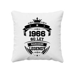 1966 Narození legendy 60 let - polštář s potiskem