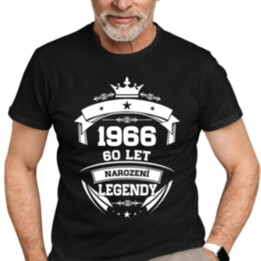 1966 Narození legendy 60 let - pánské tričko s potiskem