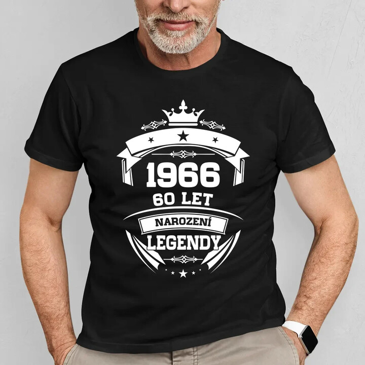 1966 Narození legendy 60 let - pánské tričko s potiskem