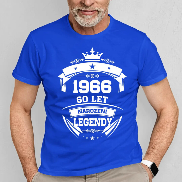 1966 Narození legendy 60 let - pánské tričko s potiskem