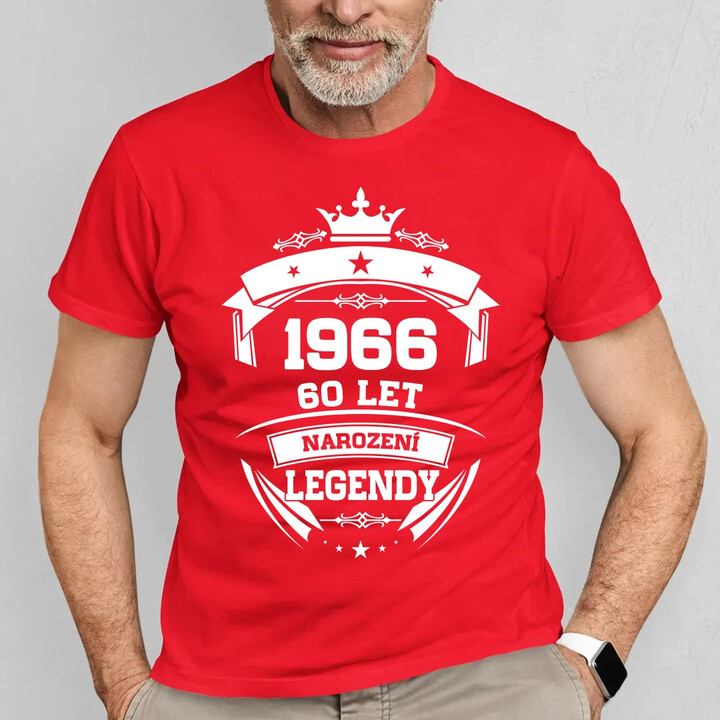 1966 Narození legendy 60 let - pánské tričko s potiskem