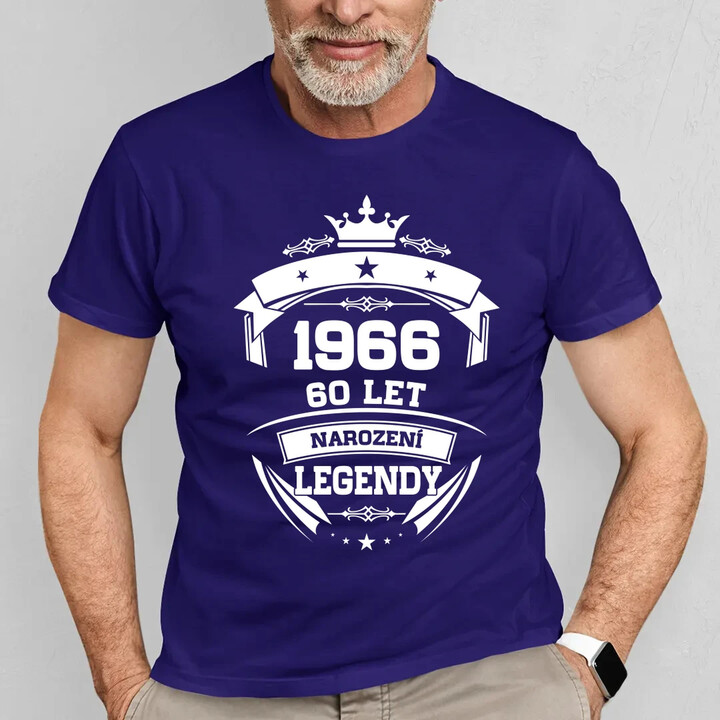 1966 Narození legendy 60 let - pánské tričko s potiskem