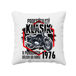 Padesátiletý klasik - v původních dílech od roku 1976 - polštář s potiskem
