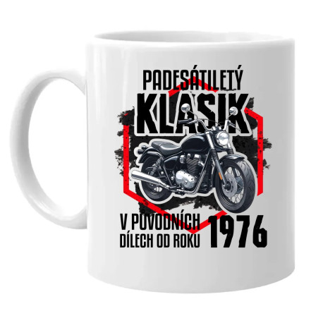 Padesátiletý klasik - v původních dílech od roku 1976 - hrnek s potiskem