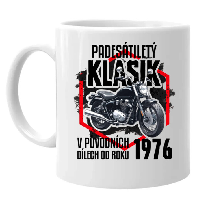 Padesátiletý klasik - v původních dílech od roku 1976 - hrnek s potiskem